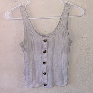 American Eagle ribbed cropped tank